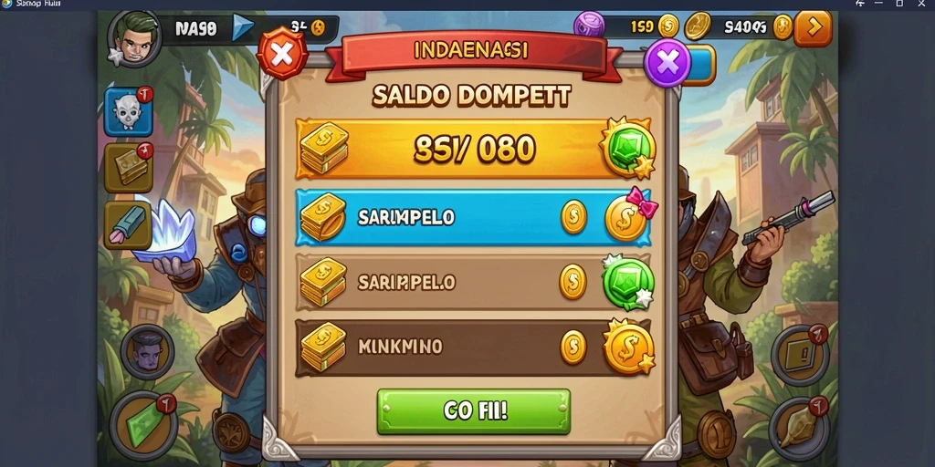 Tampilan awal game yang memikat dan user-friendly.