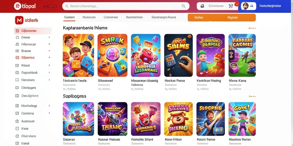 Tampilan antarmuka utama yang menarik.