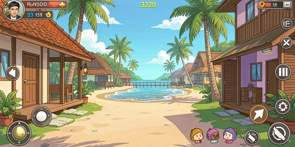 Screenshot 1: Menampilkan karakter utama dalam aksi.