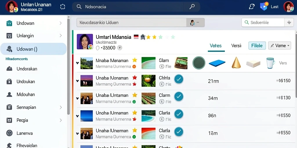 Tampilan antarmuka yang ramah pengguna.