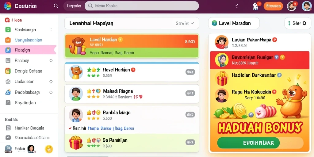 Tampilan antarmuka yang menarik dan user-friendly.