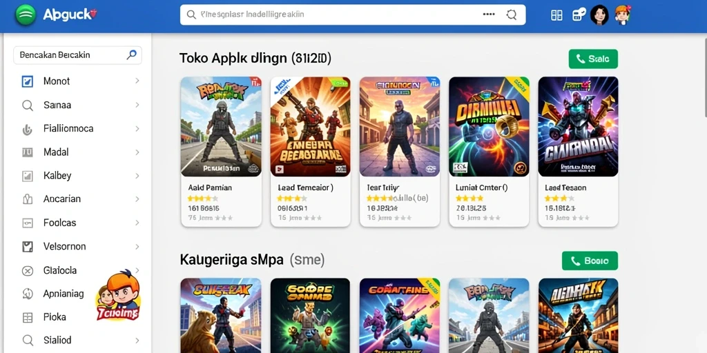 Screenshot menunjukkan grafis yang hidup dan menawan.