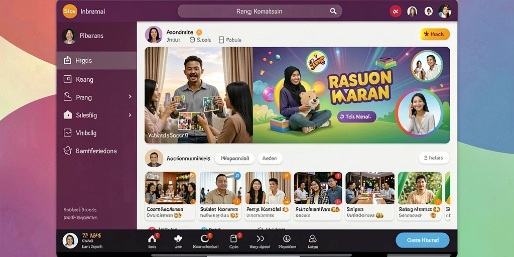Tampilan antarmuka pengguna yang ramah dan menarik.
